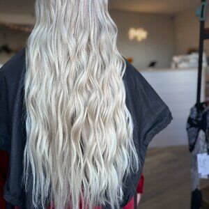 22.5 in babe hair extensions - one machine weft/one hybrid